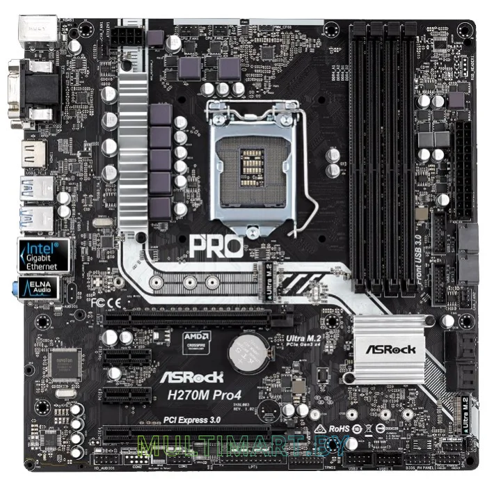 Материнская плата ASRock H270M PRO4
